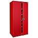 Sandusky Lee EA4R361872-01 Welded Steel Elite Storage Cabinet with Adjustable Shelves, 18" Length x 36" Width x 72" Height, Red