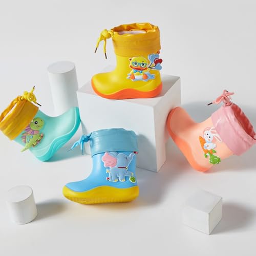 IWIHMIV Kids Rainboots Girls' Rain Boots Boys Rainboots Kids Rain Boots Toddler Rain Shoes Children Boots for Boys and Girls2