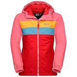 Winterjacke, mit Kapuze Jack Wolfskin Kinder FOUR LAKES JACKET KIDS wasserdichte Winterjacke, Fiery red, 164