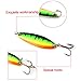 OriGlam 30pcs Colorful Metal Spinner Fishing Lures Minnow Baits, Fishing Spinner Metal Spoon Hard Baits, Crankbait Fish Hooks Tackle Salmon Catfish Bass Lures