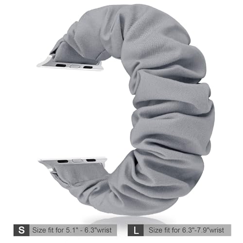 Image of Greatfine Scrunchie Band Compatible with Apple Watch Bands 38mm 40mm 41mm 42mm 44mm 45mm 46mm 49mm Women, Elastic Scrunchie Watch Strap for iWatch Watch Series 11 10 9 8 7 6 5 4 3 2 1 SE 3 2 Ultra 3 2