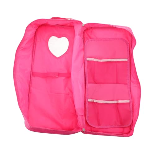 JOINPAYA Doll Travel Case Portable Doll Storage Bag for American Dolls Travel Friendly Doll Accessories Pouch Compact Organizer for Bottles Materials for