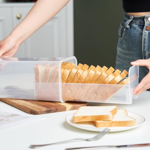 Panera de plástico con cajón contenedor hermético 4.1L negro almacenaje cocina 8
