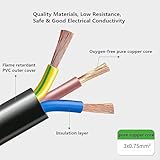 13A Fused UK Power Cable, 3 pin 1.5 Metre Mains Power Lead UK Plug Kettle Lead Universal AC Power Cord for LED LCD Smart TV, PC, Laptop, Monitors, Electric Kettles, Rice Cookers, etcs - Image 6
