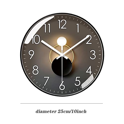 Reloj de pared digital de 25cm para decoracion de dormitorios modernos en color elegante 5