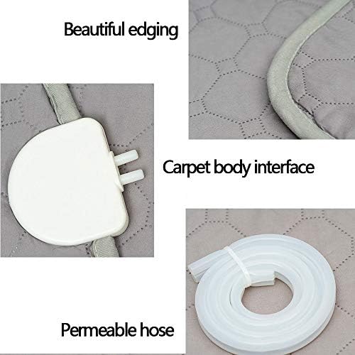 review Heating Pad, Electric Blanket Plumbing Electrothermal Pad,Silent Water Cycle Heating Mattress Soft and Comfortable Mattress with Water Shortage and Power Failure Timer Function