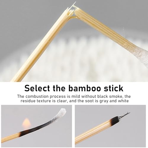 Miniatura 6 de 500 Piezas Bastoncillos De Algodón De Bambú, Cotton Bud, Bastoncillos Para Los Oídos, Cabeza Redonda Doble, Hisopos De Algodón De Bambú Para Limpiar Los Oídos Maquillaje Teclados Heridas Manualidades