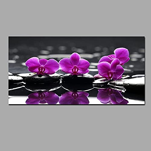 Broderie diamant orchidée 50x140cm pour sublimer la déco de votre salon