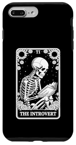 The Introvert Tarot Card Indoorsy Skeleton Inrovert �X�}�z�P�[�X iPhone 7 Plus/8 Plus �p