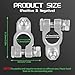 DLronwey Battery Terminal Connectors,Military Spec Positive Negative Heavy Duty Battery Terminals with 4 pcs 2 Gauge 3/8