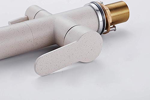 Robinet d'eau potable pour évier de cuisine avec mitigeur noir mat pivotant