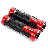 [Produktbeschreibungen]: Material: Aluminium-Legierung + Gummi;Farbe: Rot, Blau, Gold, Silber, Lila, Titan (optional);Position: links und rechts;Innendurchmesser Griff: 2 cm (7/8 inch);Außendurchmesser Griff: 3,5 cm / 1,38 Zoll;Länge: 14,5 cm / 5,71 Zoll;Verpackungsgewicht: 210-220 Gramm.