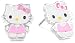 Hello Kitty Fine Silver Plated Enamel Stud Earrings