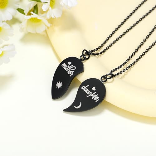 Image of Yonhon Mother Daughter Bracelet Necklace for 2 /3 /4, Mother Daughter Matching Keychain Set