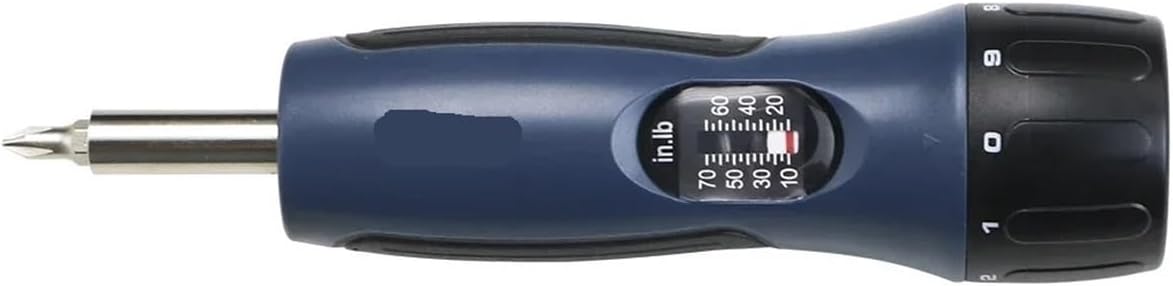 10-70 In-lb Preset Torque Screwdriver With 10Bits,1/4” Drive Wrench Set For Maintenance,Bike Repairing(Plastic box)
