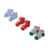 [ミキハウス] ローカットソックスパック 15-17cm マルチカラー ソックス 靴下 3足セット 男の子 女の子 ベビー キッズ 子供服 通園 通学 14-9666-794 15-17 マルチ