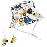 [Matériau Du Produit] Ce Produit Est Fait De Tissu Et De Pvc.Le Chapeau De Pêcheur De Camion Est Fait De Tissu, Qui Est Respirant Et Confortable, Et Convient À Un Usage Extérieur; Le Porte-Clés De L'Excavatrice Est En Pvc, Qui Est Durable Et Difficile À Décolorer.