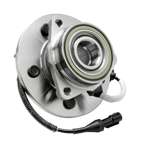 Image of Detroit Axle - 4WD Front Wheel Bearing Hubs for 2000-2002 Ford Expedition Lincoln Navigator, 2 Wheel Bearing & Hubs Assembly Set 2001 Replacement