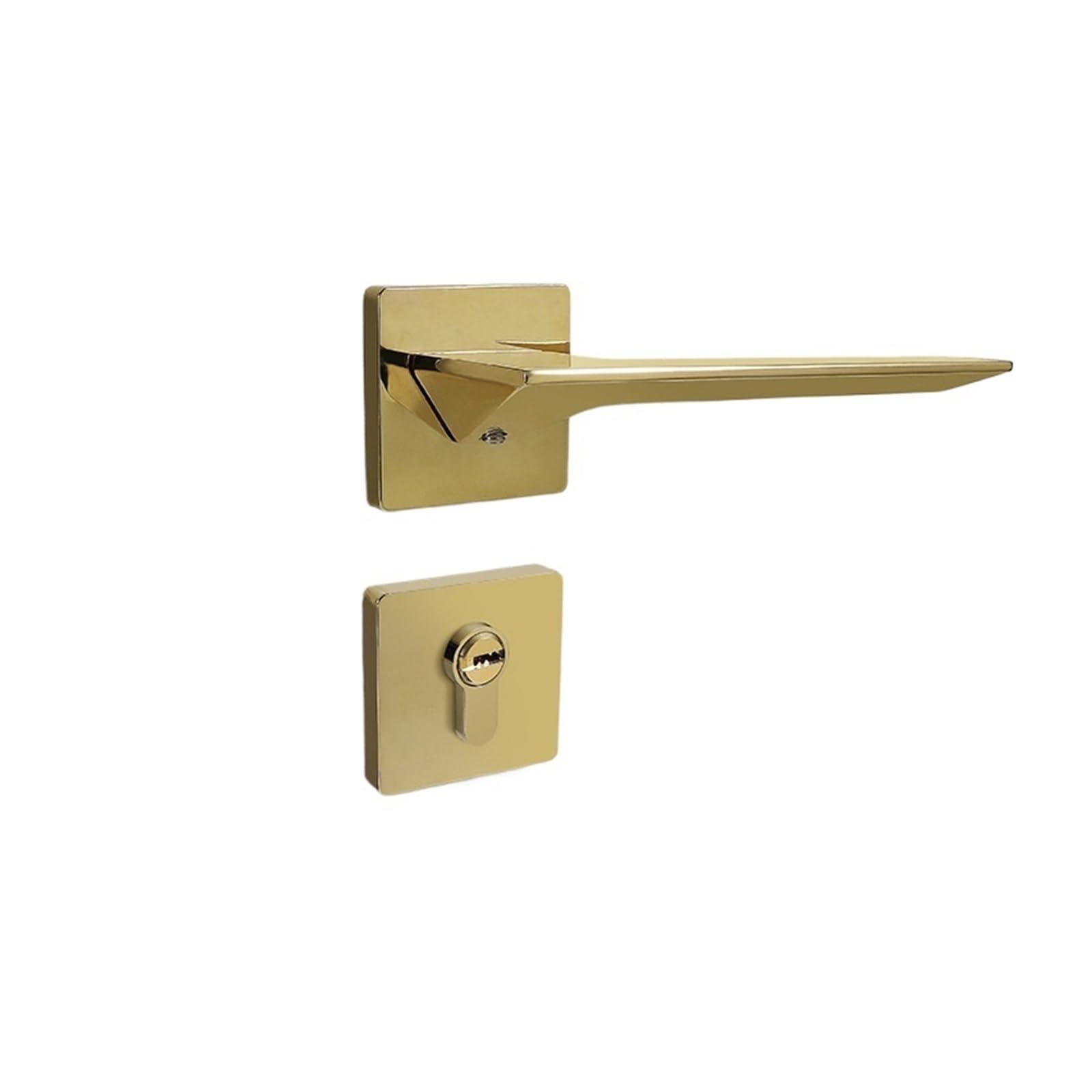 Aepqbgqj One Color Copper Color Door Lock Simple Silent Bathroom Indoor Bedroom Wood