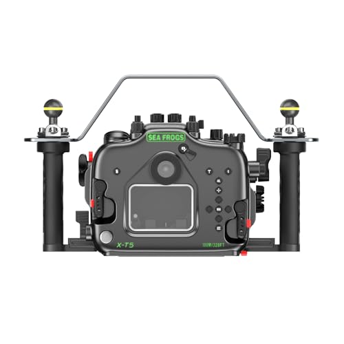 Seafrogs Carcasa de Metal Subacuática para FUJHFILM X-T5 Ficha técnica - Diámetro de lente: 180/230 mm
- Tipo de lente: Ojo de pez
- Puerto: Cúpula de lente ojo de pez
- Impermeabilidad: 130 pies / 40 m
- Material: Metal
- Uso: Profesional y recreativo - Fernando Cortés