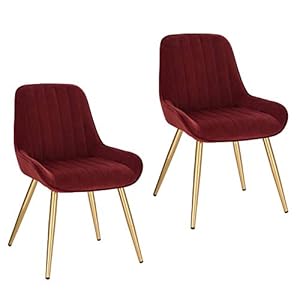 Lestarain Eetkamerstoelen, set van 2, vintage, keuken, baliestoelen, lounge, vrije tijd, woonkamer, hoekstoelen met metalen poten, PU-leren zitting en rugleuningen