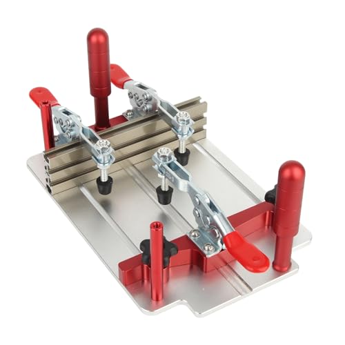 Trineo de albardilla de mesa de enrutador, trineo de albardilla de riel, abrazadera de seguridad, trineo de albardilla de mesa de enrutador para corte de carpintería