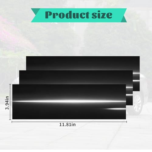 Image of Compatible with 11.8 inch x 4 inch Bowtie Emblem Wrap Kit for Chevy Logo Overlay Vinyl Wrap with Spatula and Cutter 3 Pcs Glossy Black