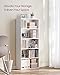 VASAGLE CUSTOS Collection - Bookshelf, 5-Tier Bookcase, Book Shelf, Open Storage Shelf, 9.4 x 23.6 x 52.8 Inches, for Living Room, Home Office, Dinning Room, Cloud White ULBC165T14