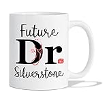 Personalized Future DR Coffee Mug - Doctor Tea Cup Gift for Retirement, PHD Graduation, Custom With Name - Doctorate Cup, Gift for Doctor, Medical Student - White 11oz, 15oz