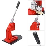 37mm Ergonomic Badge Making Machine with Stable Base, Springs, Excellent Quality Bearings, Aluminum Alloy mould for Cont