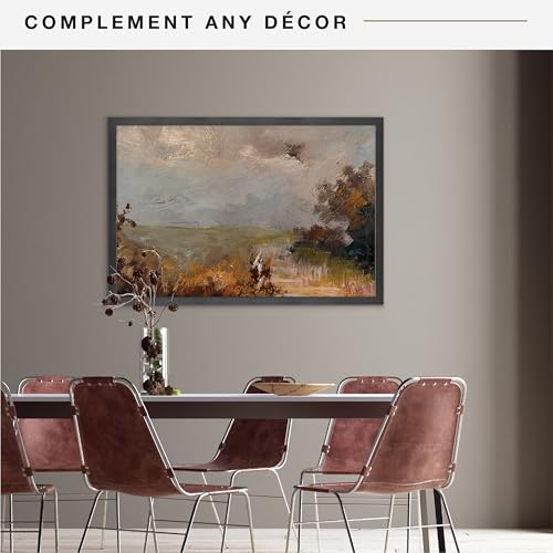 MCS Studio Gallery Movie Poster Frame 24x36 Black Woodgrain, Vertical & Horizontal Wall Hanging Large Picture Frame for Photos, Artwork & Custom Posters (1-Pack)