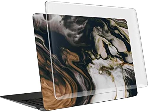 Skinit Case + Skin Compatible with MacBook Air 13in M1 (2021) Originally Designed Copper and Black Marble Ink Design