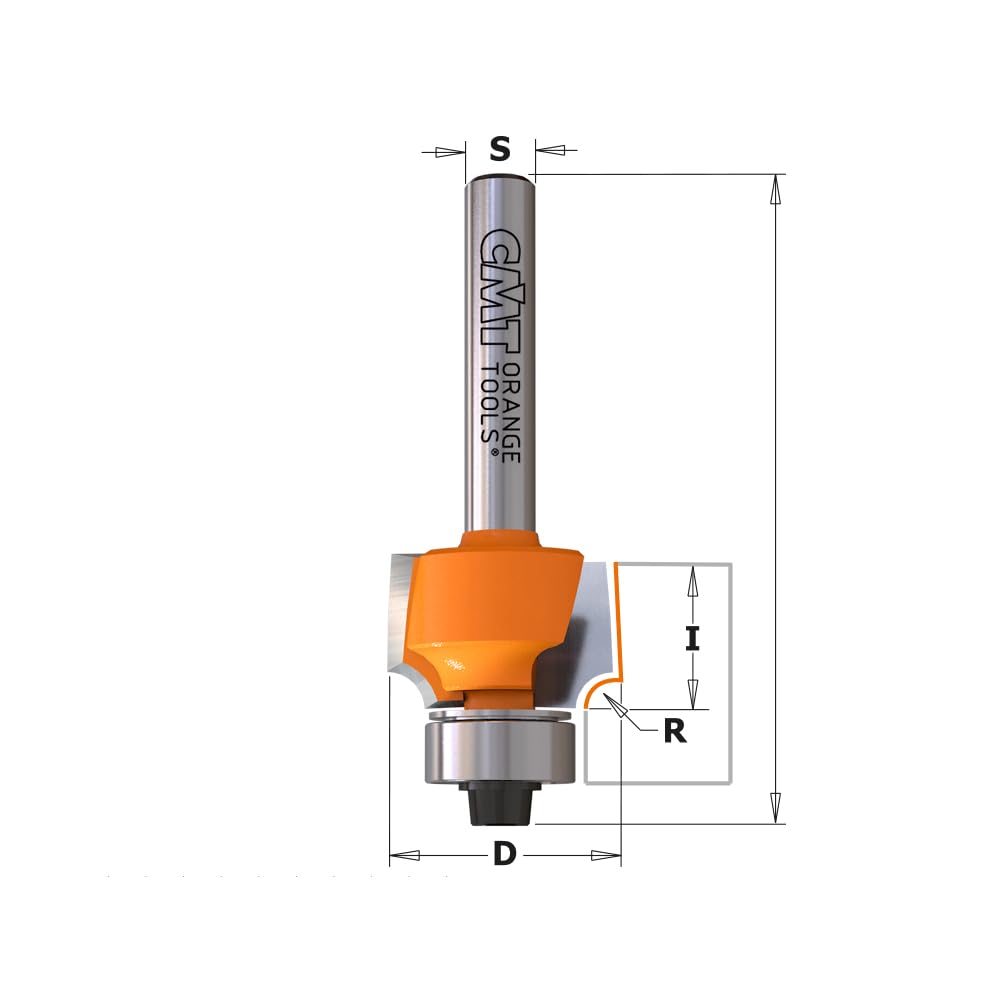 CMT Orange Tools 738.190.11 - frez r.concavo z Roma. hm s 6 d 19.1 r 3.2