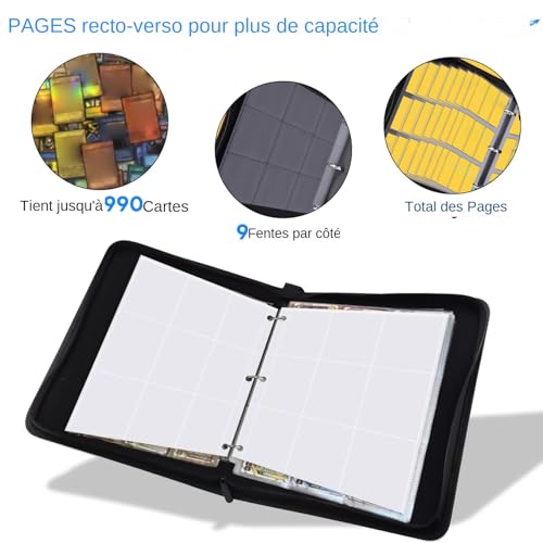 Classeur collection de cartes en PU haute qualité et durable - 8