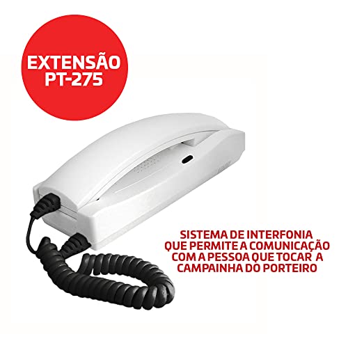 Interfone Extensão Para Porteiro Eletrônico Residencial Protection Pt-275