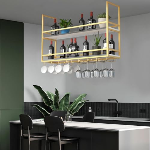 Casier à vin plafond nizer moderne bouteille verre cuisine - 5