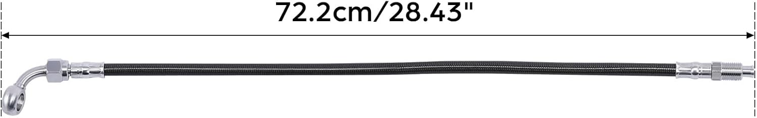 TCMT Black 28.43'' Brake Hose Fit For Harley 2018-2025 Softail Fat Boy Breakout Heritage Classic Street Bob