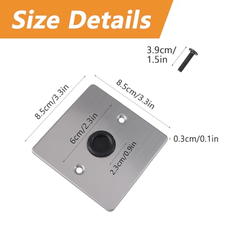 MOROBOR 4PCS Wall Plate Cable Black Pass Through - Image 2