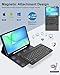 Keyboard Case for Samsung Galaxy Tab S10 FE+ Plus 13.1inch 2025, Magentic Protective Cover with S Pen Holder, Detachable Wireless Bluetooth Keyboard, Precise Cutouts, Auto Sleep/Wake,Adjustable Angles