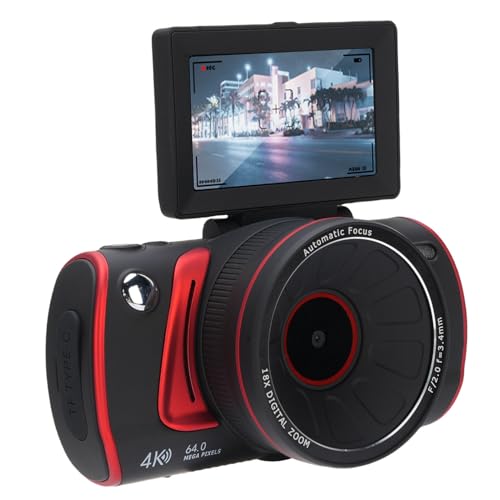 ASHATA ʐ^p4KfW^JA30FPS 64MP VloggingJA18XY[A3 "tbvXN[AWiFiT|[gAA`VFCNAI[gtH[JXAB̉Ƃ̂߂̗srfIJ ()