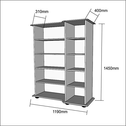 Armário Multiuso 3 Portas com Chave 1001 JB Bechara Branco