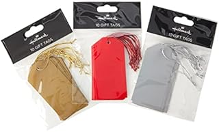 Hallmark Gift Tag Pack - 30 Tags in 3 Festive Colours