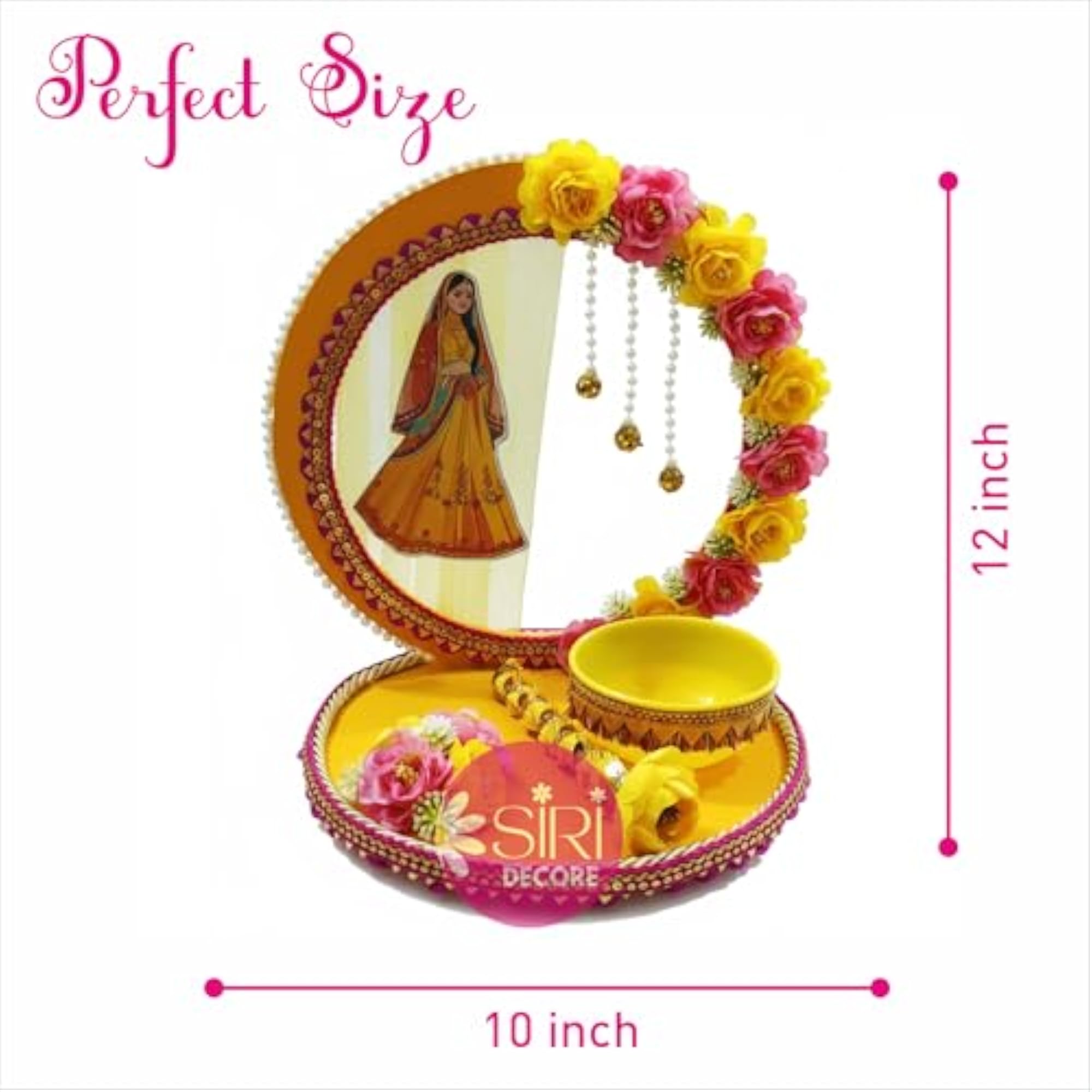 MDF Base Platter for Engagement Ring Ceremony, Wedding Decor