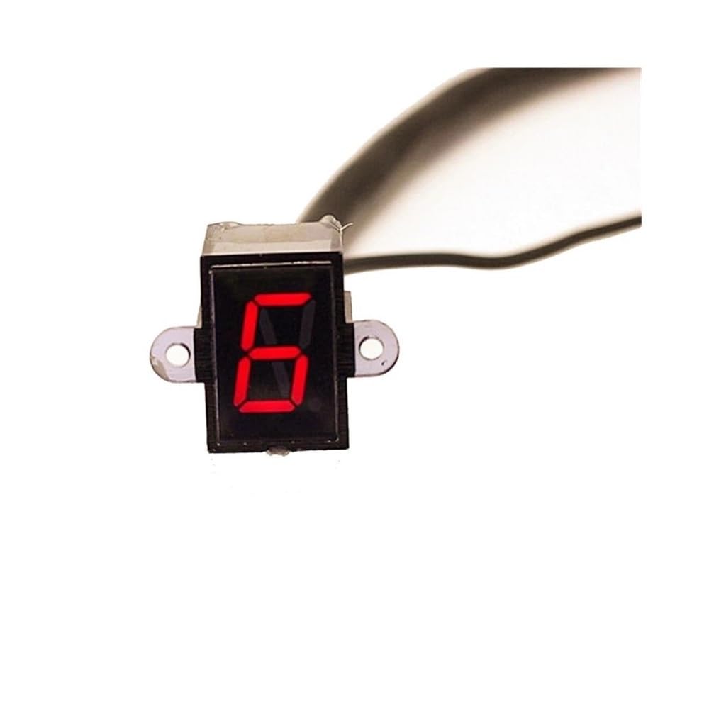 Indicateur Vitesse Témoin Lumineux De Vitesse Numérique De Moto N-6 Levier d'embrayage De Changement De Vitesse LED Rouge Jauge D'affichage De Moto