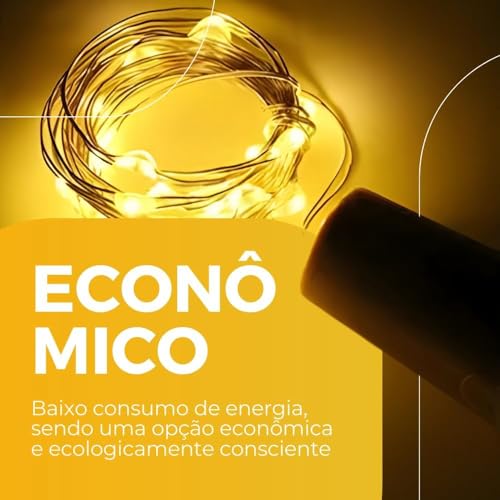 Rolha Com Luz LED Fio De Fada 1 Metro Para Garrafas Caixas Potes Decoração Quarto Casa Casamento Fes