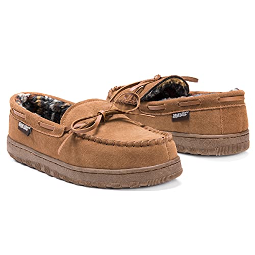 MUK LUKS Men's Paul Slipper, Multi Colors, Tan, 10 Wide by MUK LUKS - Image 5