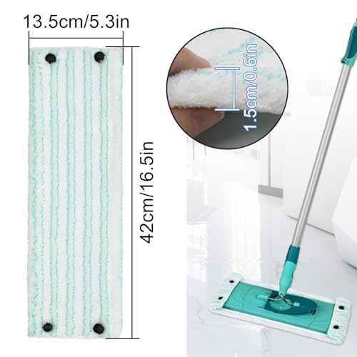Wischmopp Bezug für Leifheit Combi/Clean Twist M Micro Duo Bodenwischer Ersatzbezug Wischbezug Ersatz Mikrofaser Mopptuchbezug
