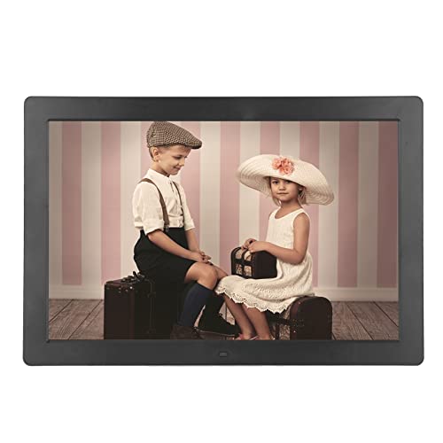 Cyfrowa Ramka na Zdjęcia, WIFI 15-calowy Ekran LED 1280x800 1 GB + 8 GB Inteligentna Cyfrowa Ramka na Zdjęcia z Odtwarzaczem Muzyki, Odtwarzaczem Filmów, Prezentem dla Przyjaciół i Rodziny(EU)