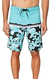 O'NEILL Men's Water Resistant Ultrasuede Classic Swim Boardshort, 20 Inch Outseam (Aqua/Burrito, 34)