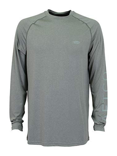 AFTCO Samurai 2 Performance Langarm-Angelshirt - Grau - Medium Cover